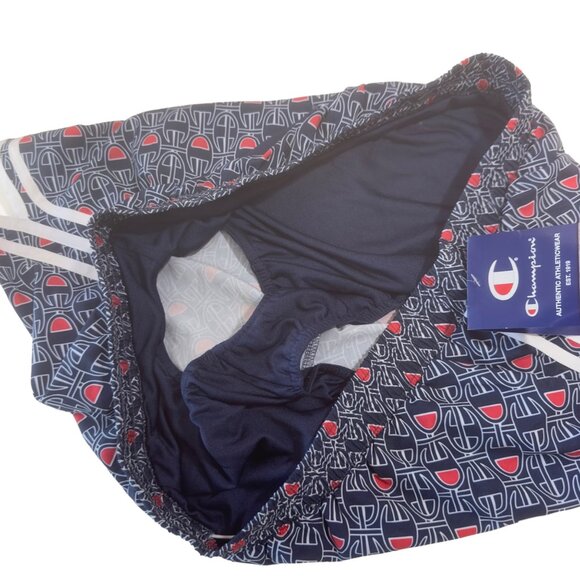 Champion Women Athletic Shorts Double Dry Moisture-Wicking SZ XL Monogram print - Picture 8 of 12